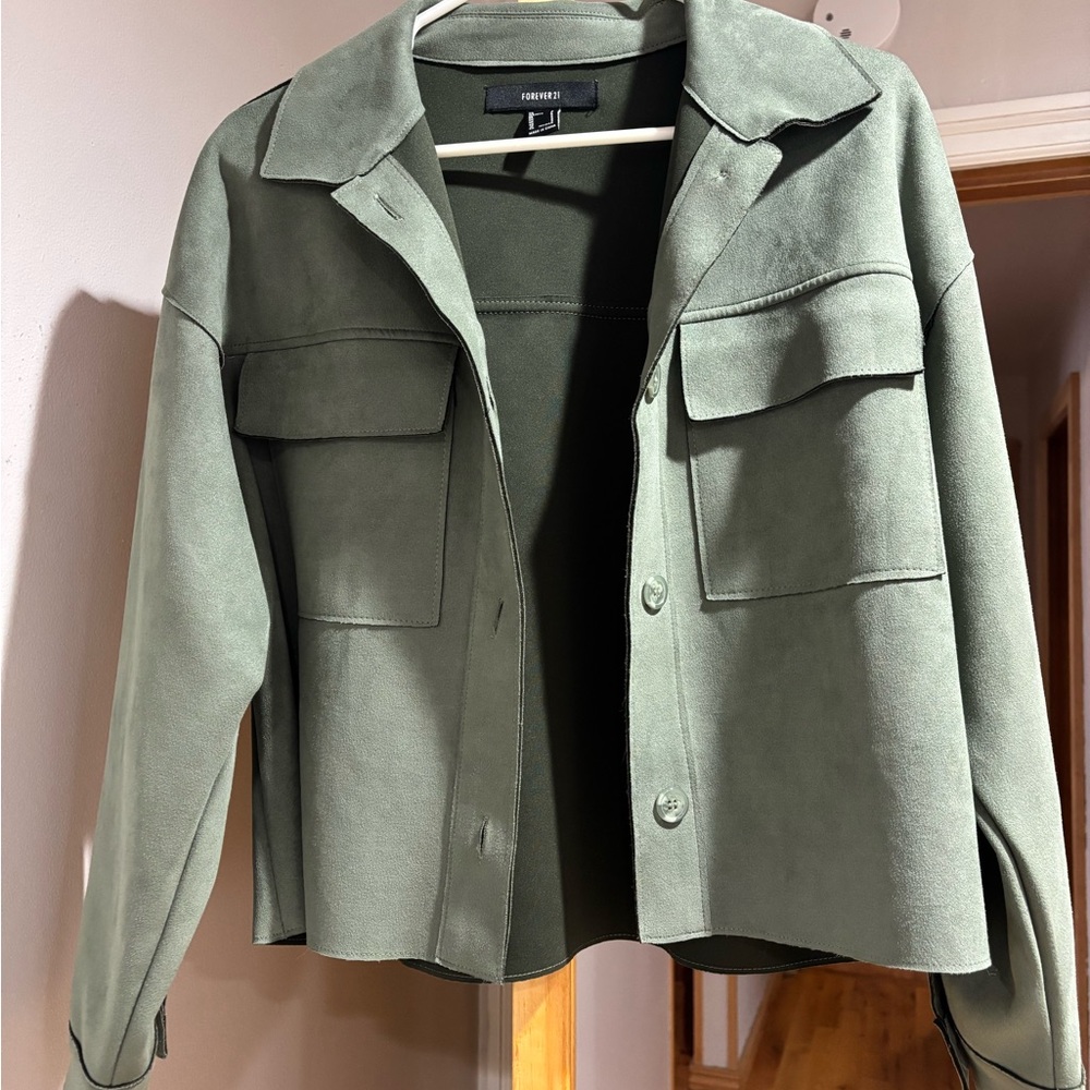 Forever 21 Olive Utility Jacket